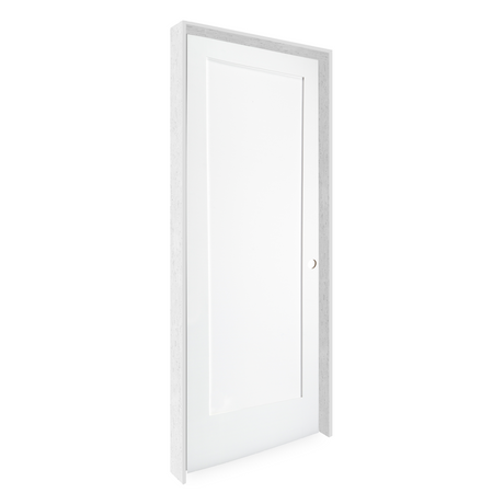 Prehung Single Panel Shaker Style Interior Door (Primed) - Image 2