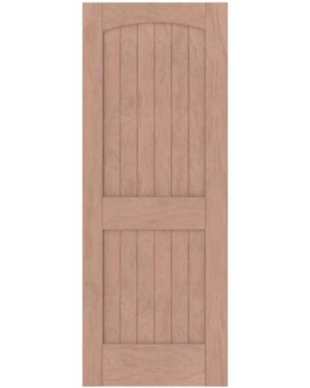 2 Panel Arch Top V Groove (Mahogany)