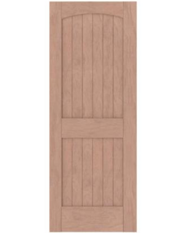 2 Panel Arch Top V Groove (Mahogany)