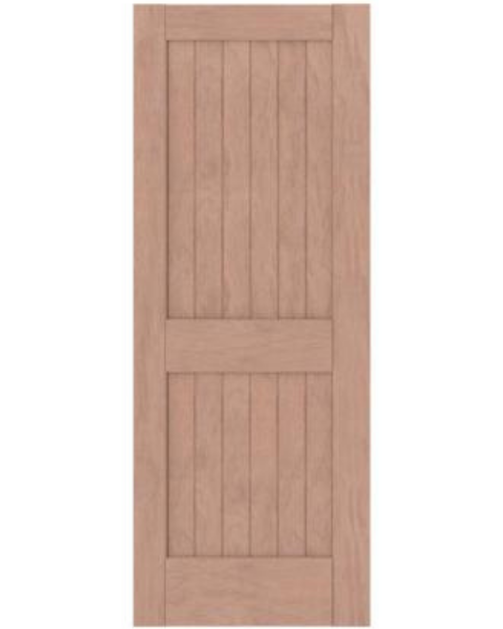 2 Panel Square Top V Groove (Mahogany)