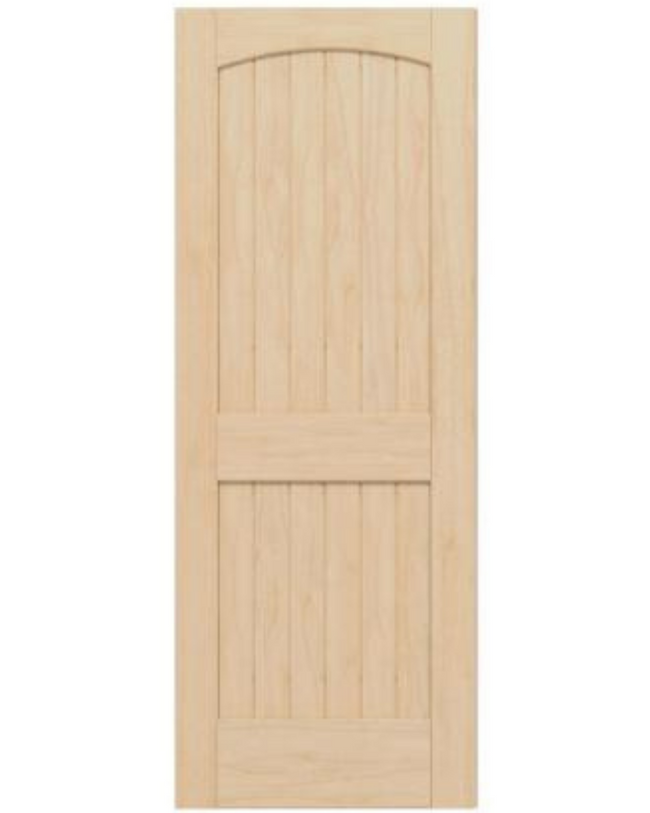 2 Panel Arch Top V Groove (Maple)