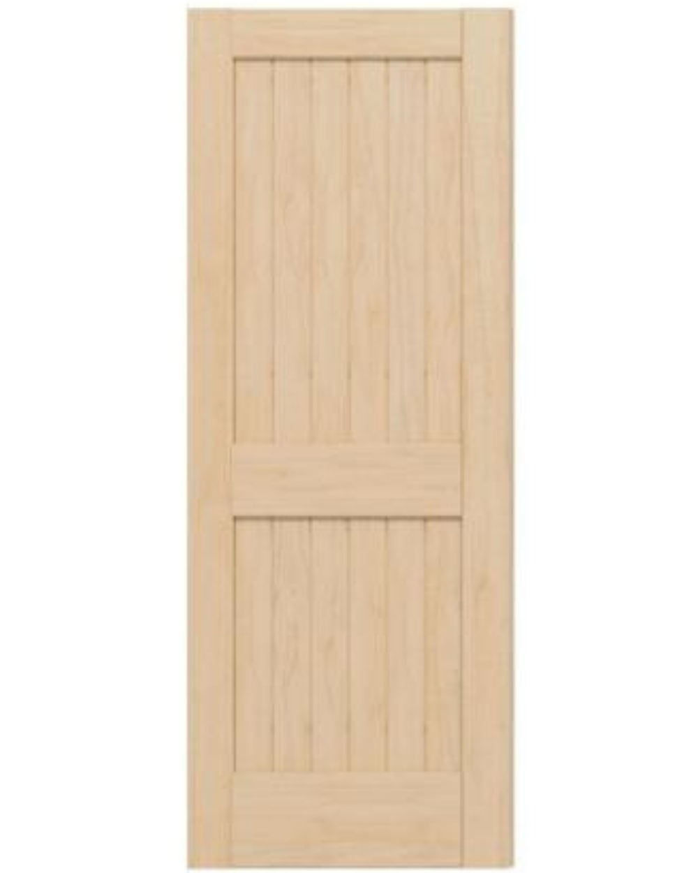 2 Panel Square Top V Groove (Maple)
