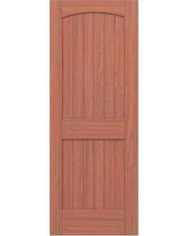2 Panel Arch Top V Groove (Cherry)