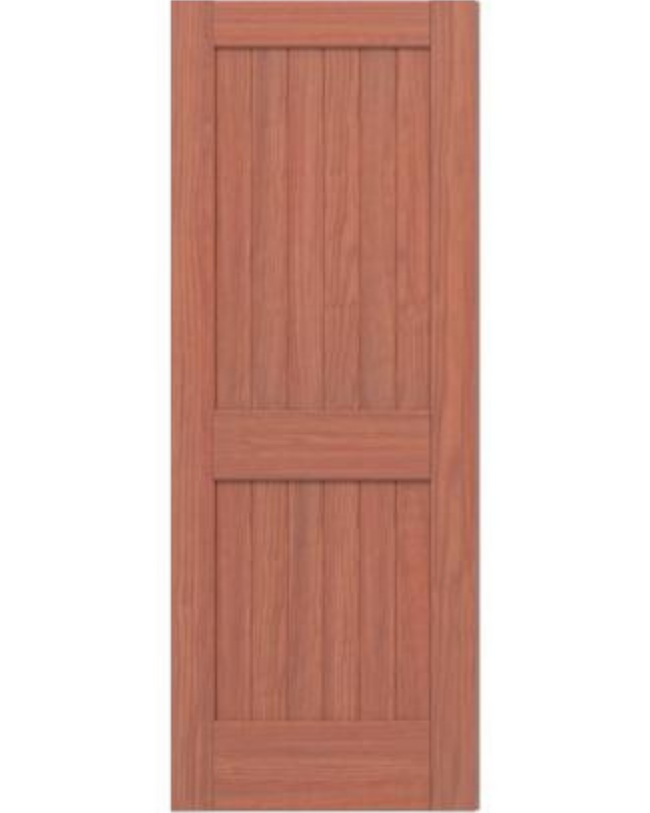 2 Panel Square Top V Groove (Cherry)