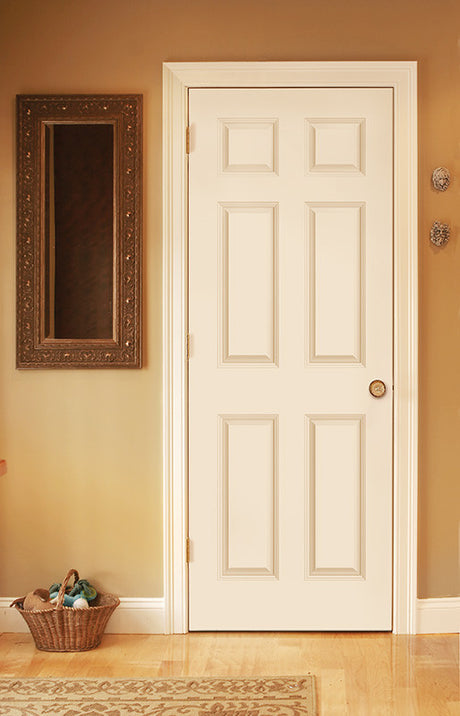 6 Panel Raised Double Hip Solid Pine Interior Prehung Door
