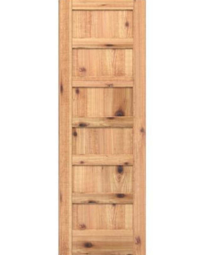 6 Panel Shaker Style (Knotty Alder)