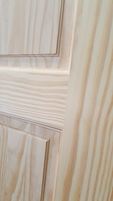 6 Panel Raised Double Hip Solid Pine Interior Prehung Door